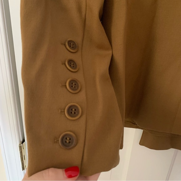 Escada Vintage Wool Double Breasted Blazer with Pocket Square - Picture 5 of 9